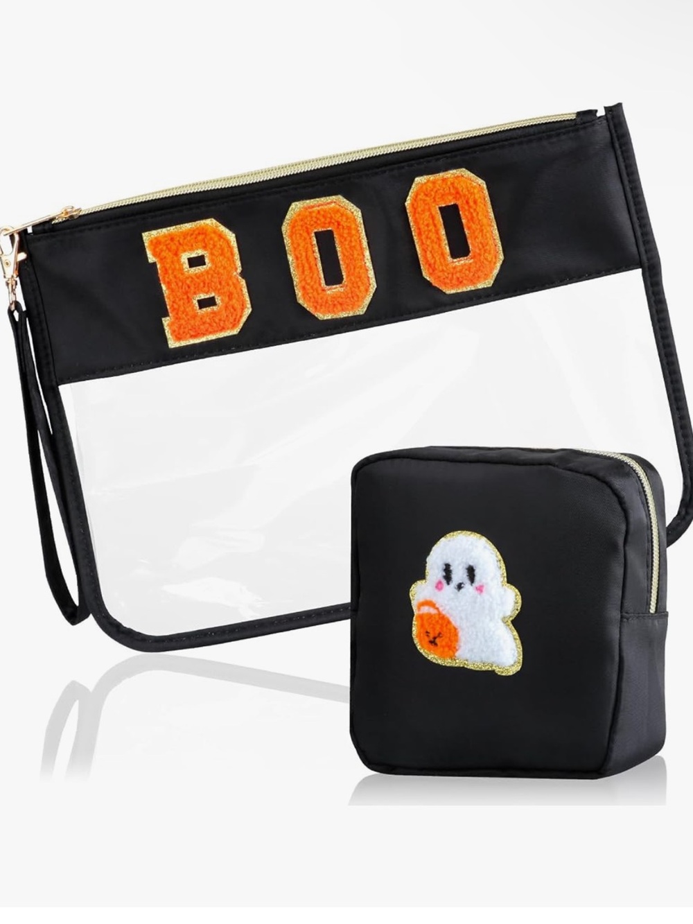 Halloween Makeup Chenille & Ghost Bag Set